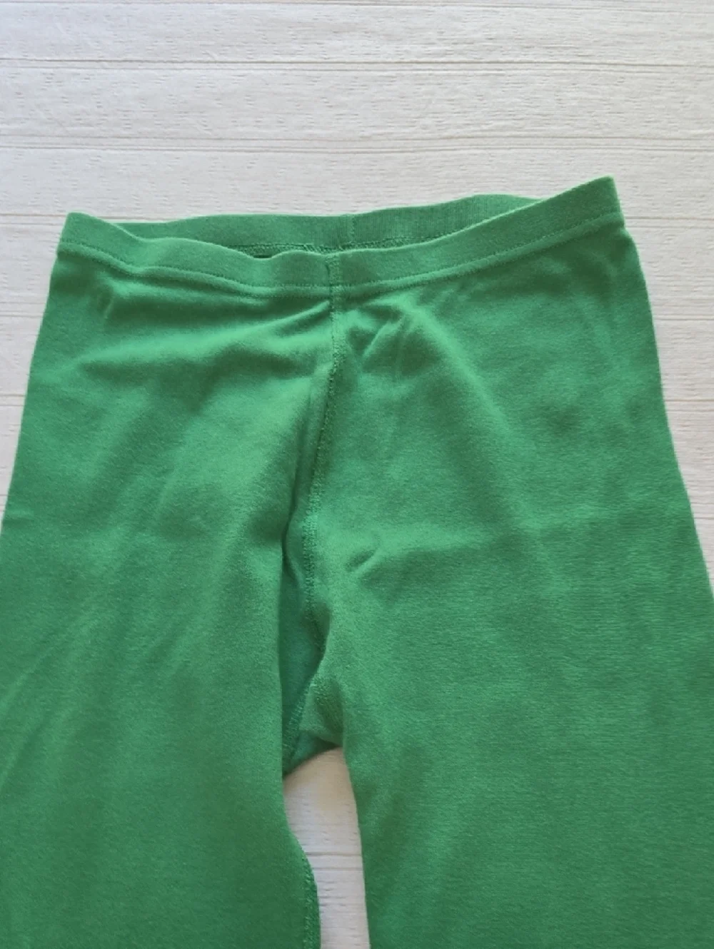 Kids Green Elf Pajama Set with Yellow Accents